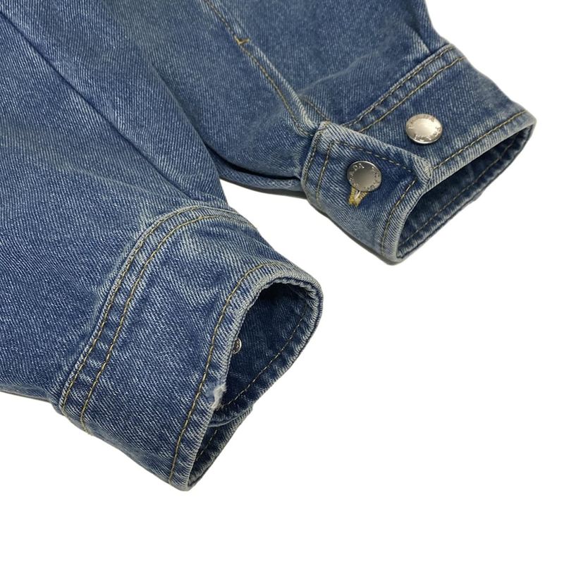 Prada Gjun Size 38 S Women's Excellent Condition Organic Denim Cropped Jacket