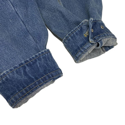 Prada Gjun Size 38 S Women's Excellent Condition Organic Denim Cropped Jacket