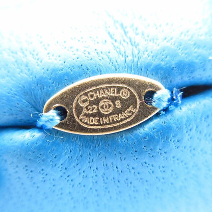 Chanel Chouchouch Excellent Condition Leather Blue Ribbon Chain