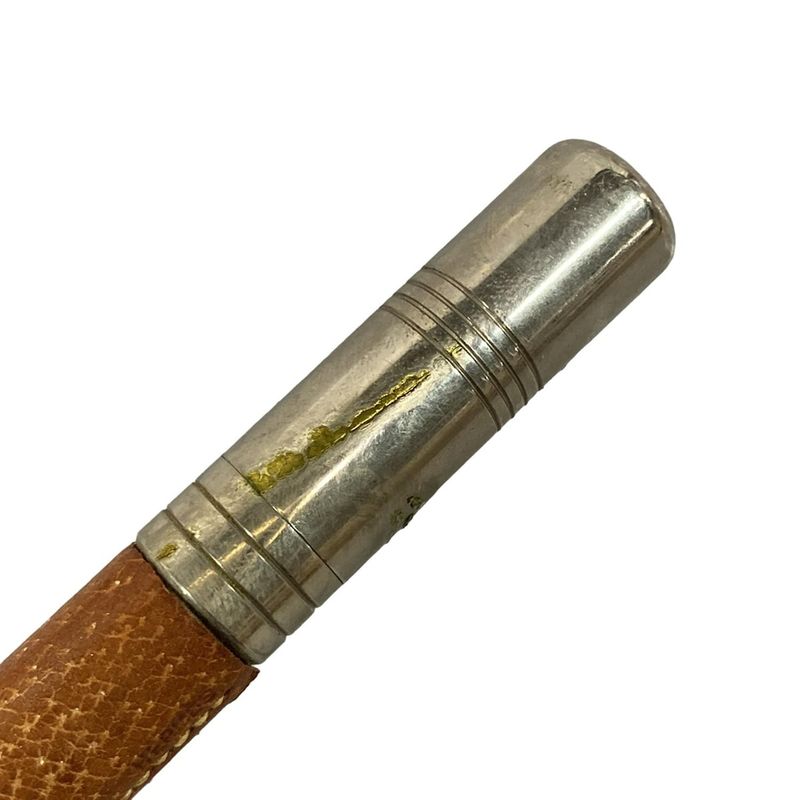 Hermes Brown and Silver Hunting Horn Leather