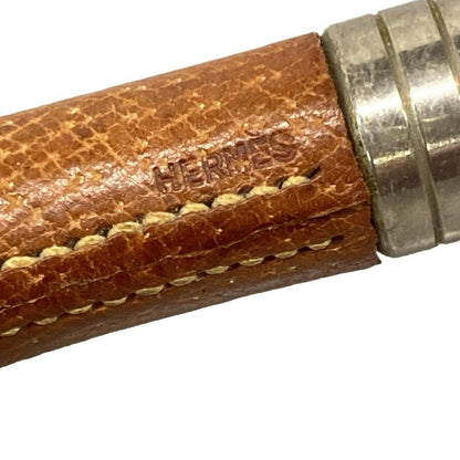 Hermes Brown and Silver Hunting Horn Leather