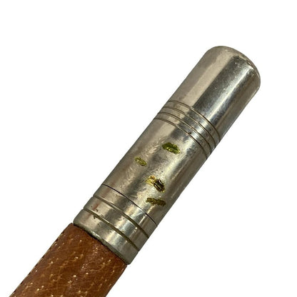 Hermes Brown and Silver Hunting Horn Leather