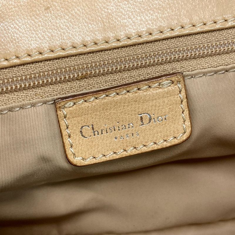 Dior Christian Dior Shoulder Bag Street Chic Trotter Beige and Dark Brown