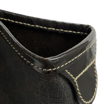 Gucci GG Plus GG Supreme 197953 Dark Brown Leather