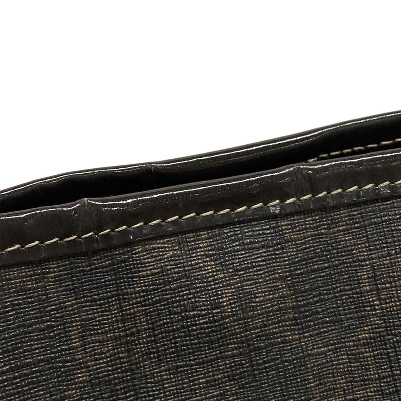 Gucci GG Plus GG Supreme 197953 Dark Brown Leather