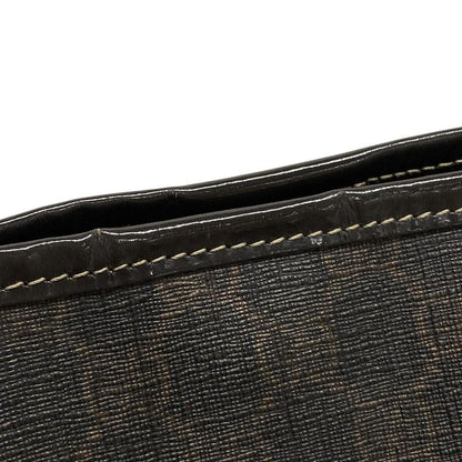 Gucci GG Plus GG Supreme 197953 Dark Brown Leather