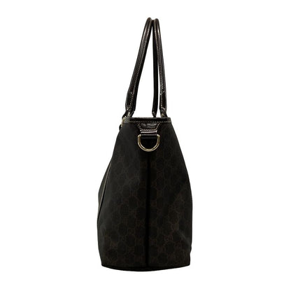 Gucci GG Plus GG Supreme 197953 Dark Brown Leather