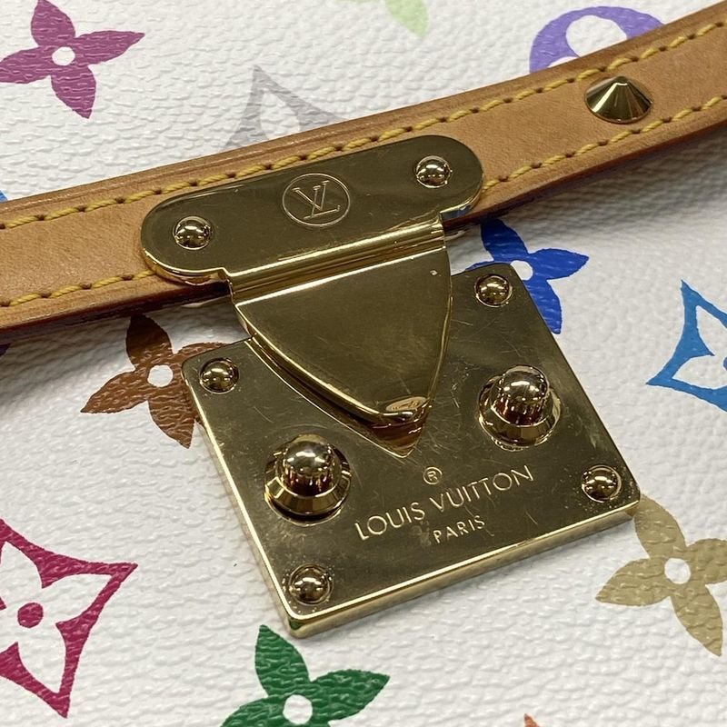 Louis Vuitton Shoulder Bag Monogram Multicolor Sologne M92661 Bronze Leather