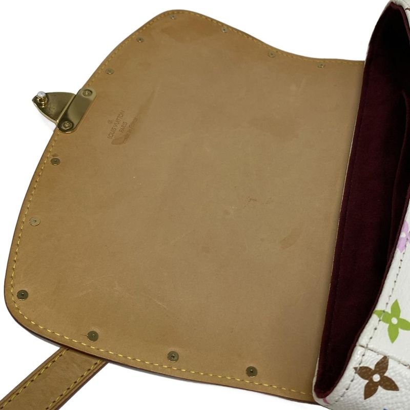 Louis Vuitton Shoulder Bag Monogram Multicolor Sologne M92661 Bronze Leather