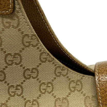 Gucci Tote Bag New Jackie GG Pattern 124407 Beige and Brown Leather