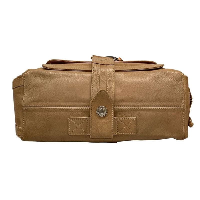 Dior Christian Dior Shoulder Bag Flight Beige Leather