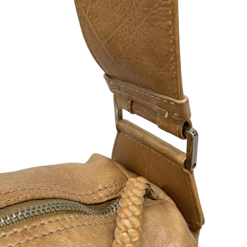 Dior Christian Dior Shoulder Bag Flight Beige Leather