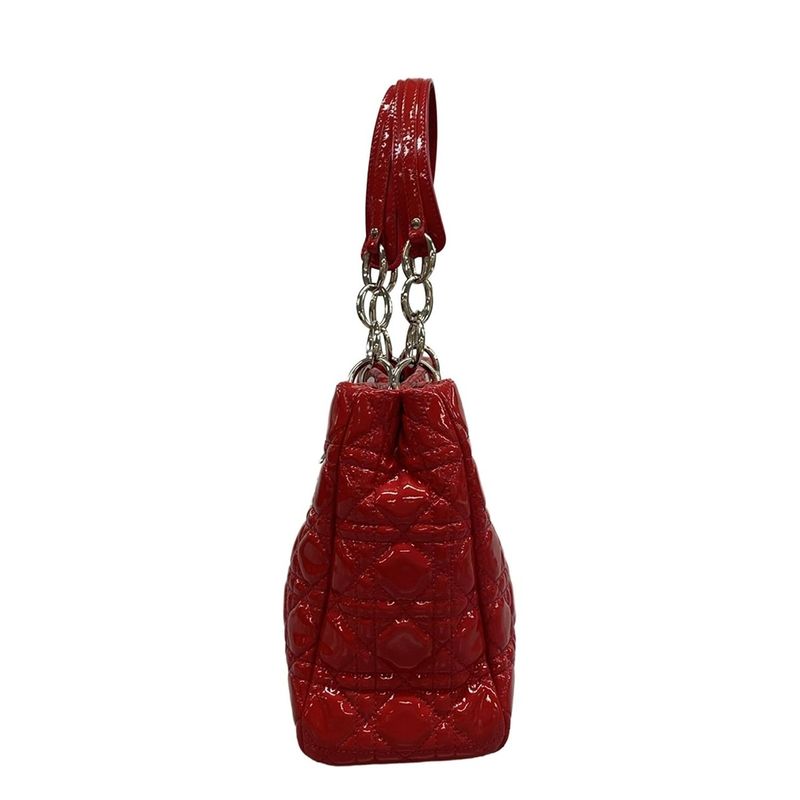 Dior Christian Dior Tote Bag Lady Dior M0955pvrk Im217 Pink Silver Hardware