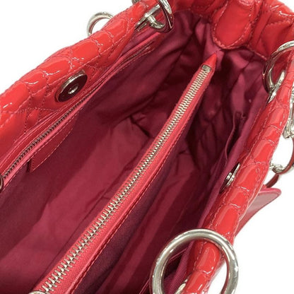 Dior Christian Dior Tote Bag Lady Dior M0955pvrk Im217 Pink Silver Hardware