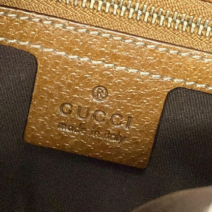 Gucci Shoulder Bag New Jackie GG Pattern 120888 Beige and Brown Leather