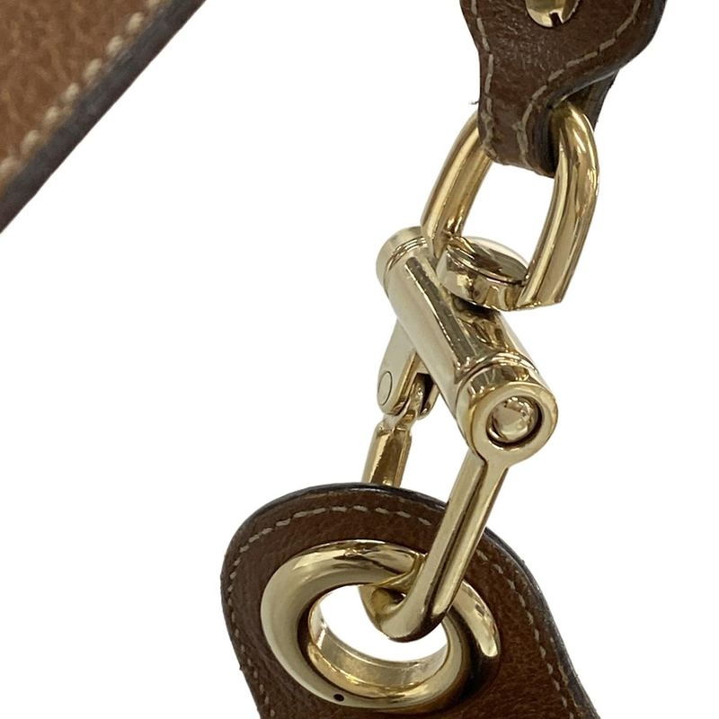 Gucci Shoulder Bag New Jackie GG Pattern 120888 Beige and Brown Leather