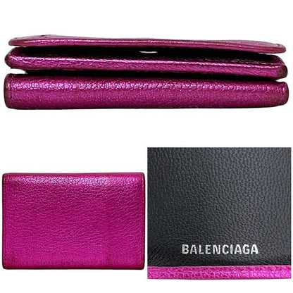 Balenciaga Trifold Wallet Mini Wallet Pink Everyday 551921