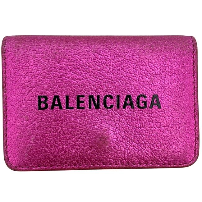 Balenciaga Trifold Wallet Mini Wallet Pink Everyday 551921