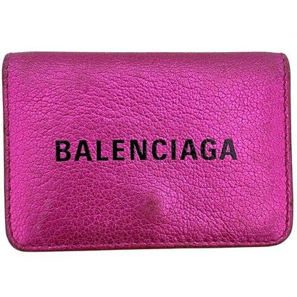 Balenciaga Trifold Wallet Mini Wallet Pink Everyday 551921
