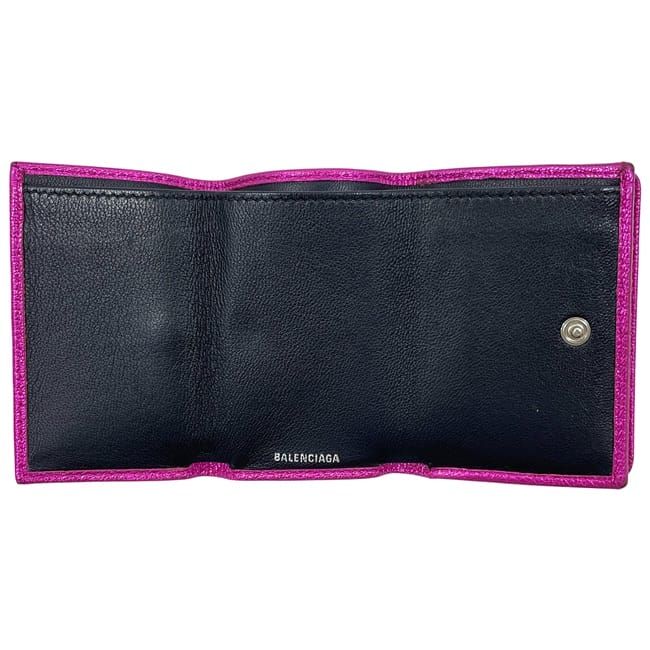 Balenciaga Trifold Wallet Mini Wallet Pink Everyday 551921
