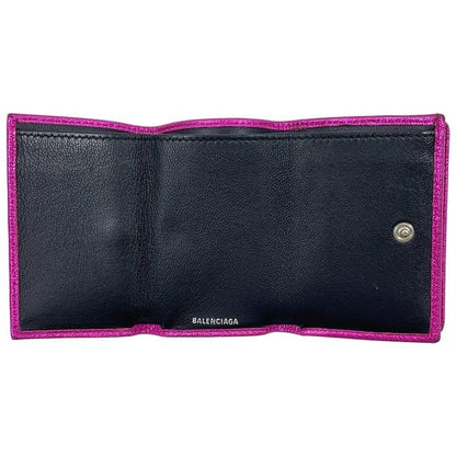 Balenciaga Trifold Wallet Mini Wallet Pink Everyday 551921