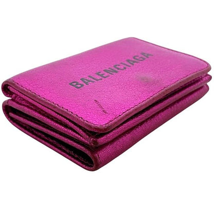 Balenciaga Trifold Wallet Mini Wallet Pink Everyday 551921