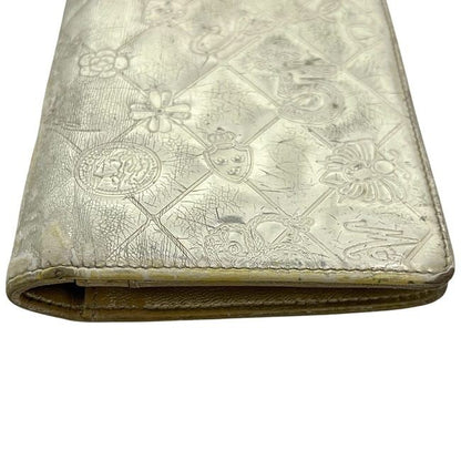Chanel Bifold Long Wallet Gold Icon Symbol Charm A37151