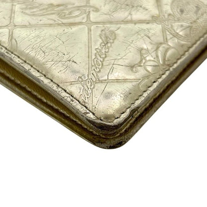 Chanel Bifold Long Wallet Gold Icon Symbol Charm A37151