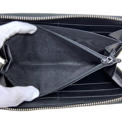 Gucci Round Zipper Long Wallet Black GG Supreme