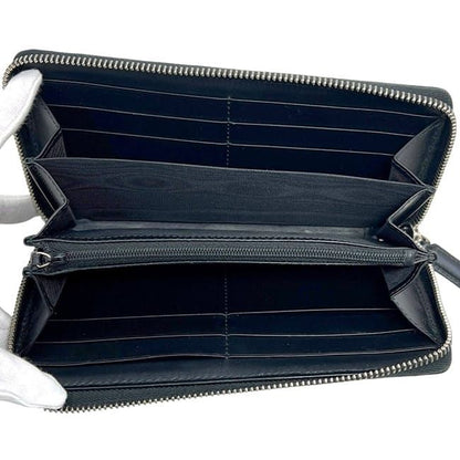 Gucci Round Zipper Long Wallet Black GG Supreme