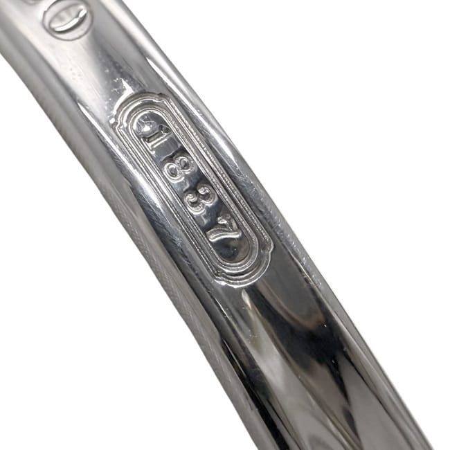 Tiffany & Co Bangle Cuff Narrow Silver 1837 Polished