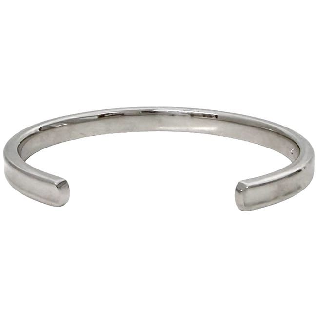 Tiffany & Co Bangle Cuff Narrow Silver 1837 Polished