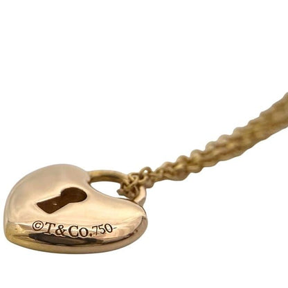 Tiffany & Co Necklace Heart Lock Yellow Gold YG