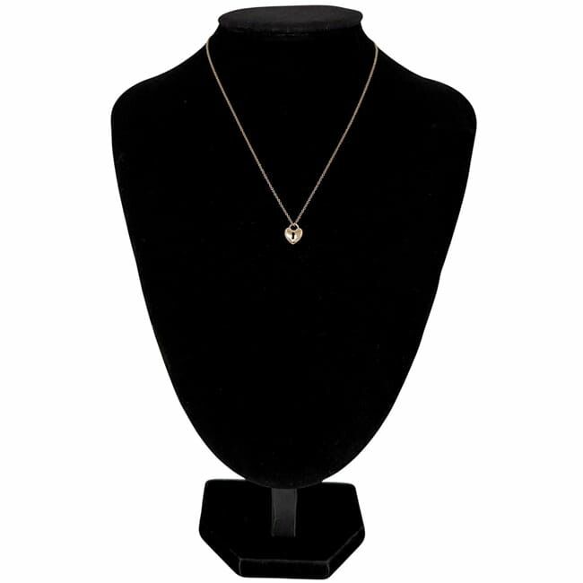 Tiffany & Co Necklace Heart Lock Yellow Gold YG