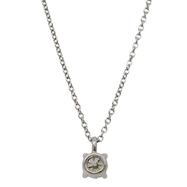Tiffany & Co Necklace Solitaire Diamond 0.30ct Polished