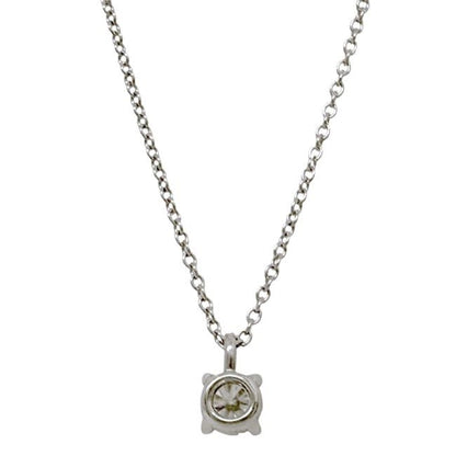 Tiffany & Co Necklace Solitaire Diamond 0.30ct Polished