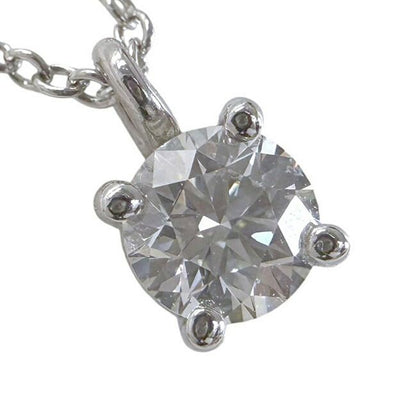 Tiffany & Co Necklace Solitaire Diamond 0.30ct Polished