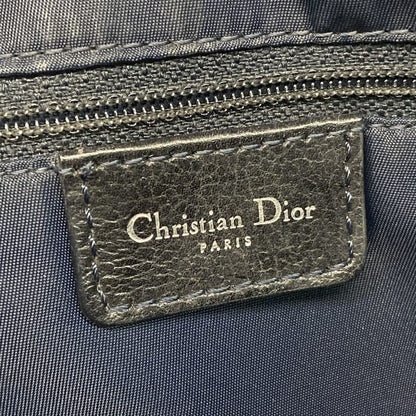 Dior Christian Dior Handbag Flight Trotter Navy X Light Grey X Black Leather