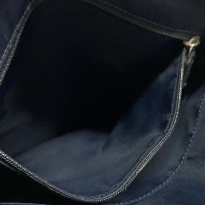 Dior Christian Dior Handbag Flight Trotter Navy X Light Grey X Black Leather