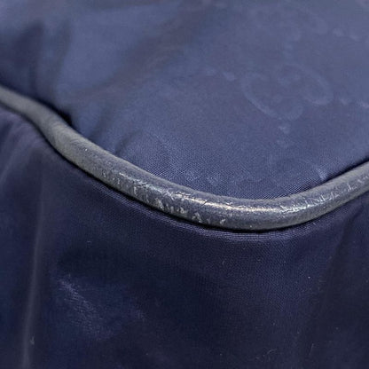 Gucci Shoulder Bag GG Pattern 510335 Blue Leather