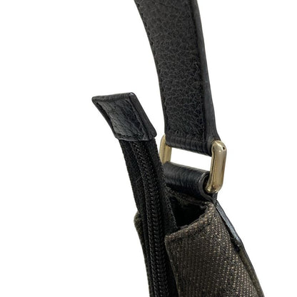 Gucci Shoulder Bag Interlocking G GG Pattern 257292 Black Leather