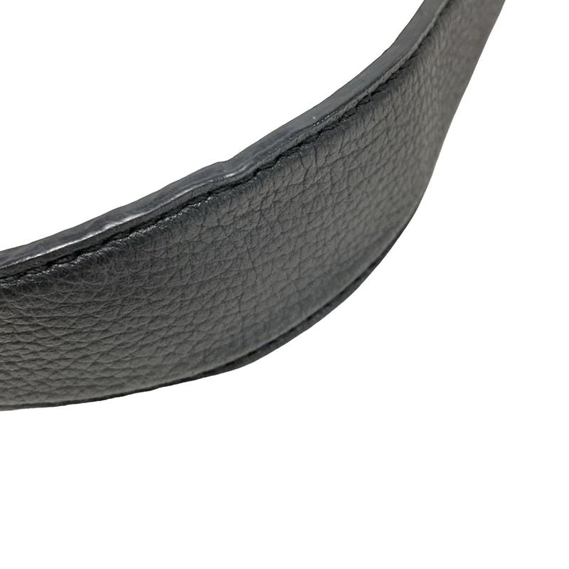 Gucci Shoulder Bag Interlocking G GG Pattern 257292 Black Leather