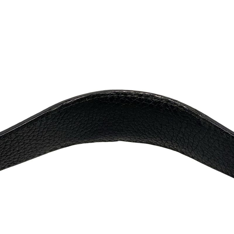 Gucci Shoulder Bag Interlocking G GG Pattern 257292 Black Leather