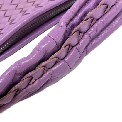 Bottega Veneta Shoulder Bag Large Veneta Bag Purple Leather