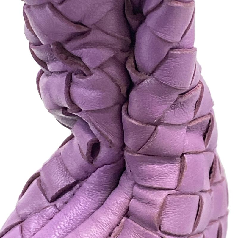Bottega Veneta Shoulder Bag Large Veneta Bag Purple Leather