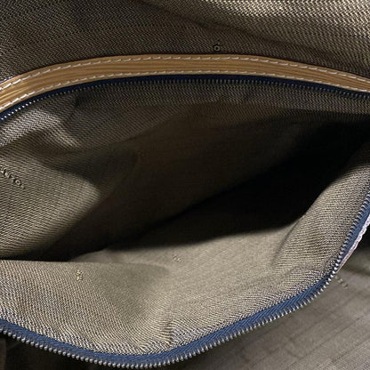 Fendi Boston Bag Zucca Pattern Brown×black×beige Leather