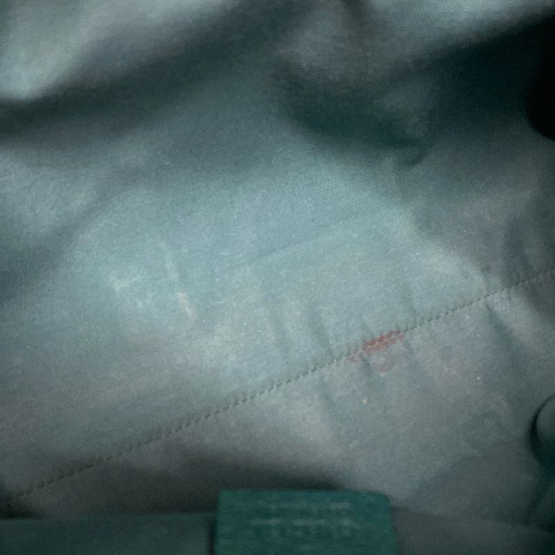 Gucci Tote Bag New Jackie GG Pattern 124407 Beige X Brown X Blue Green Leather