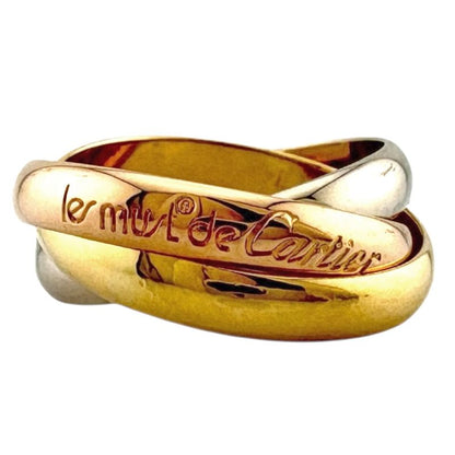 Cartier Trinity Ring Size 14 18k Gold 18K Yellow Gold Ladies Cartier Pre-owned