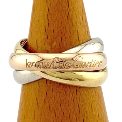 Cartier Trinity Ring Size 14 18k Gold 18K Yellow Gold Ladies Cartier Pre-owned