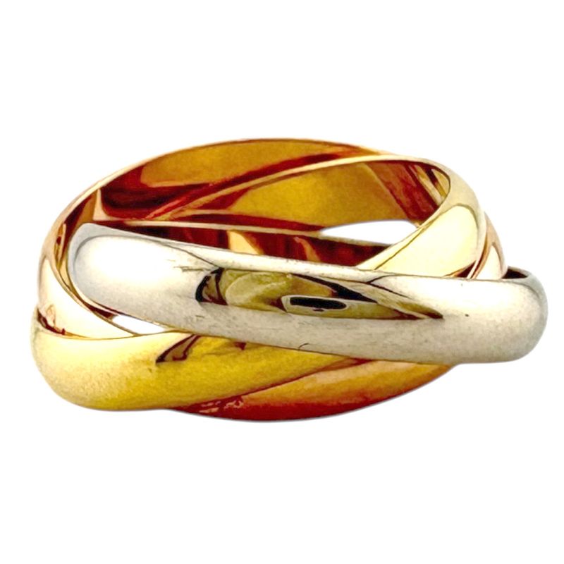 Cartier Trinity Ring Size 14 18k Gold 18K Yellow Gold Ladies Cartier Pre-owned